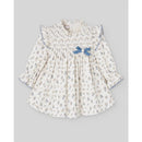 Paz Rodriguez Woven Newborn Dress Ponte, Sapphire Blue Image 1