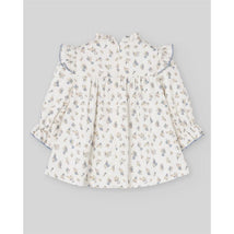 Paz Rodriguez Woven Newborn Dress Ponte, Sapphire Blue Image 2