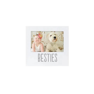 Pearhead - Baby and Friend Besties Frame, White 4x6 Image 1