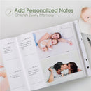 Pearhead Baby Photo Album with Guided Journal Pages - White Polka Dots Image 2
