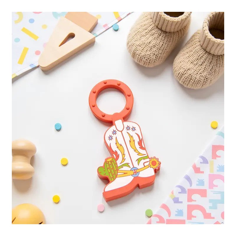 Pearhead Cowboy Boot Teether Baby Teether Ring Image 5
