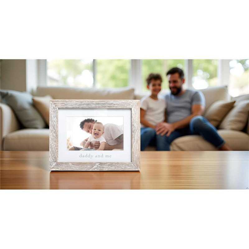 Pearhead Daddy and Me Sentiment Frame - Rustic White Image 4