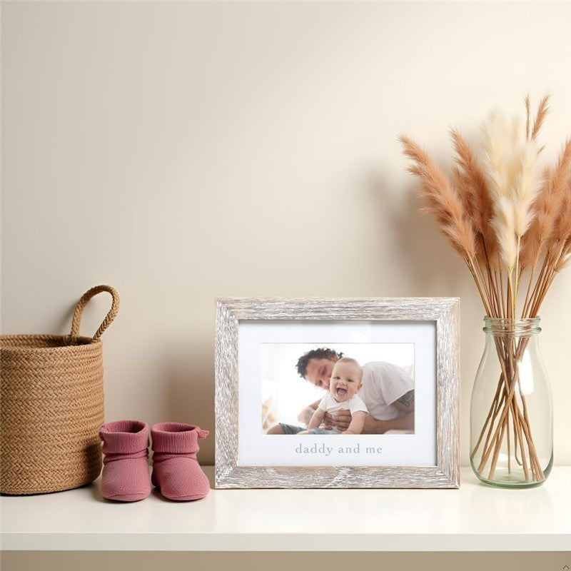 Pearhead Daddy and Me Sentiment Frame - Rustic White Image 5
