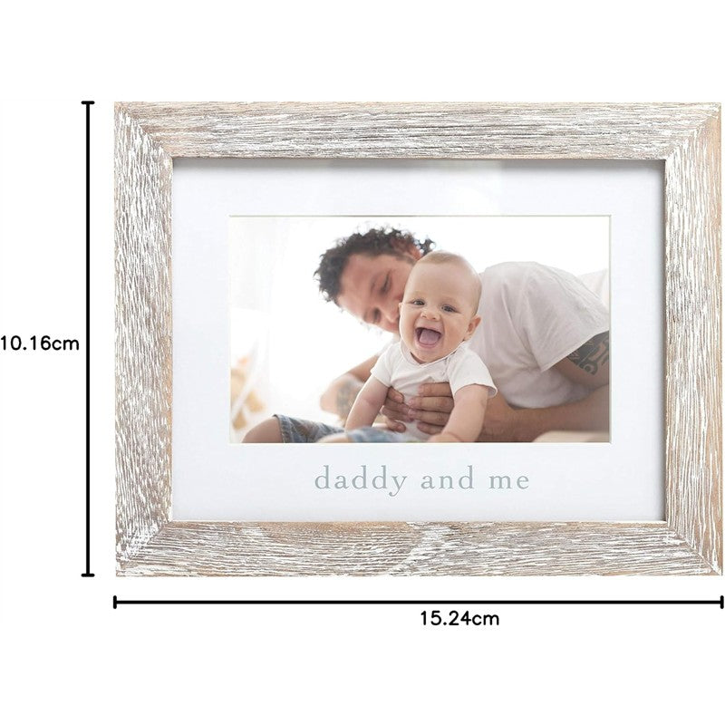 Pearhead Daddy and Me Sentiment Frame - Rustic White Image 7