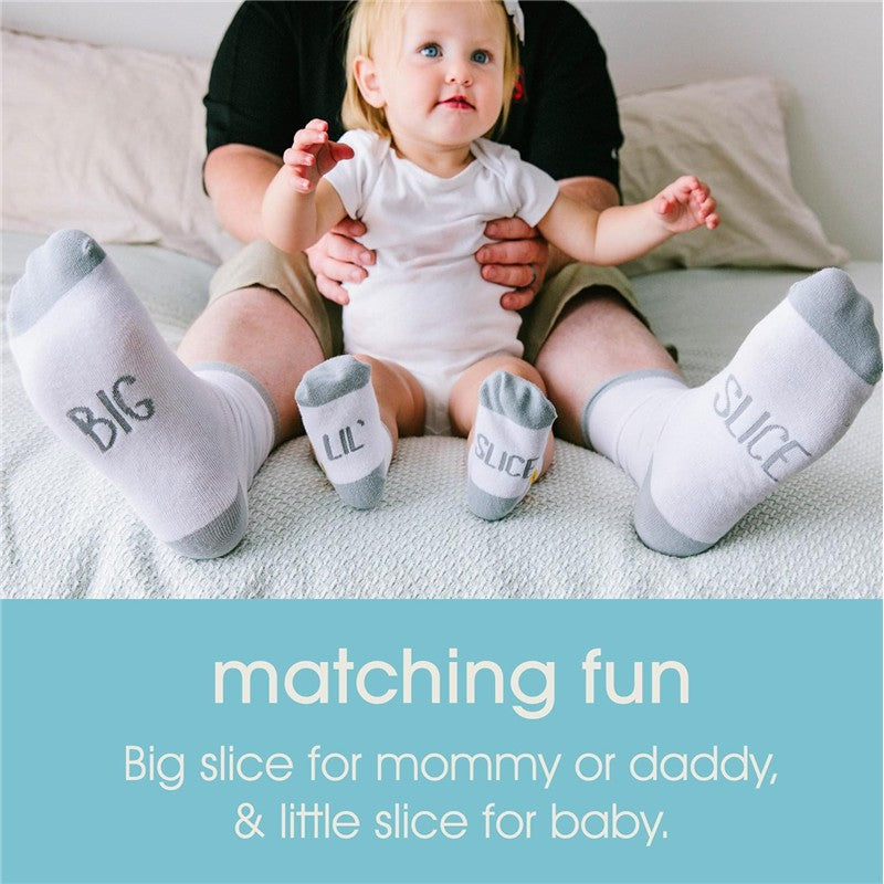 Pearhead Daddy & Me Matching Pizza Sock Set Image 2