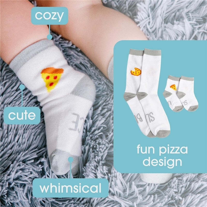 Pearhead Daddy & Me Matching Pizza Sock Set Image 4