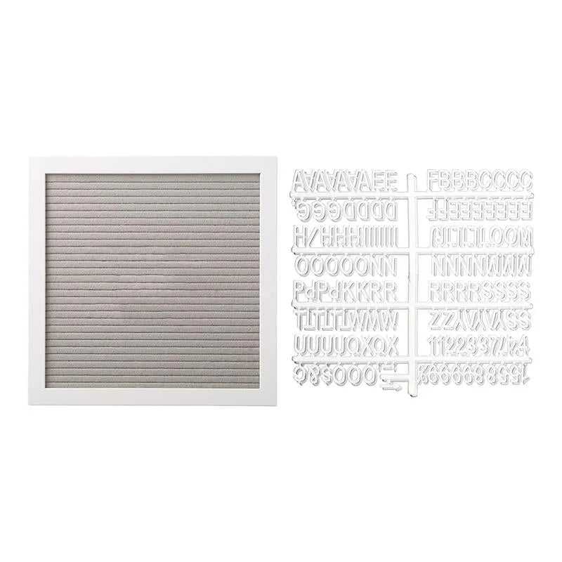 Pearhead - Felt 10X10 Letterboard Set, Gray Image 2