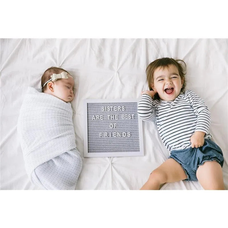 Pearhead - Felt 10X10 Letterboard Set, Gray Image 5