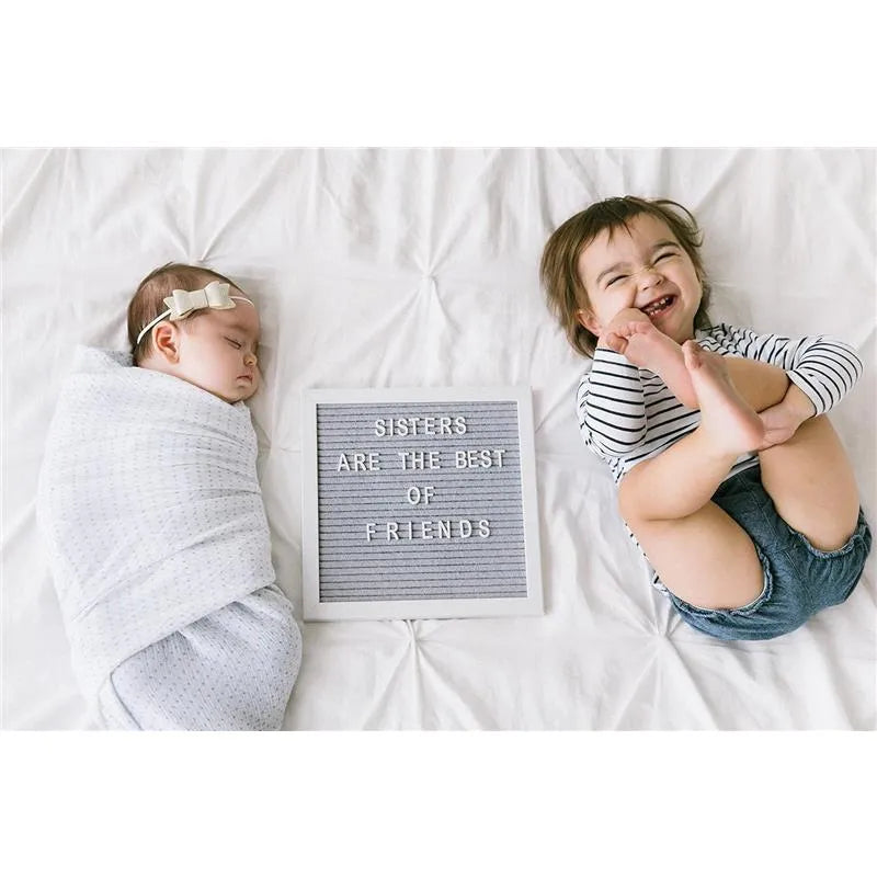 Pearhead - Felt 10X10 Letterboard Set, Gray Image 6