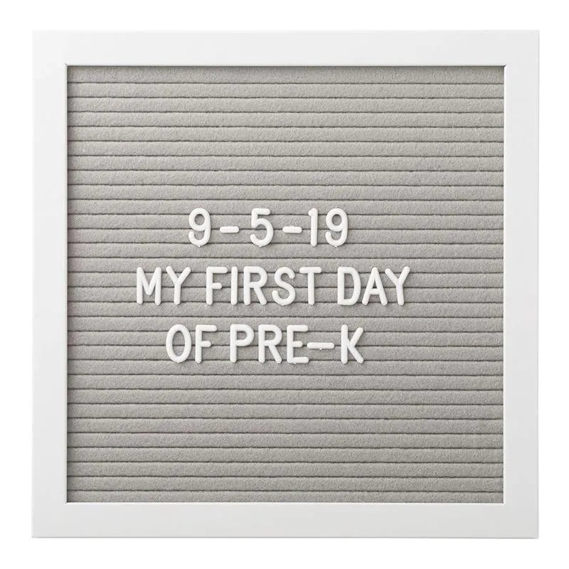Pearhead - Felt 10X10 Letterboard Set, Gray Image 9