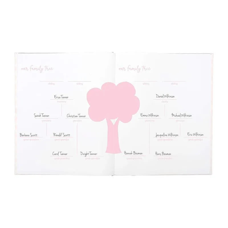 Pearhead - Gingham Baby Memory Book And Clean-Touch Ink Pad, Pink Image 7