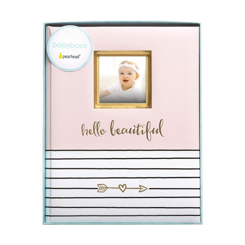 Pearhead Hello Beautiful Baby Memory Book - Pink Image 5