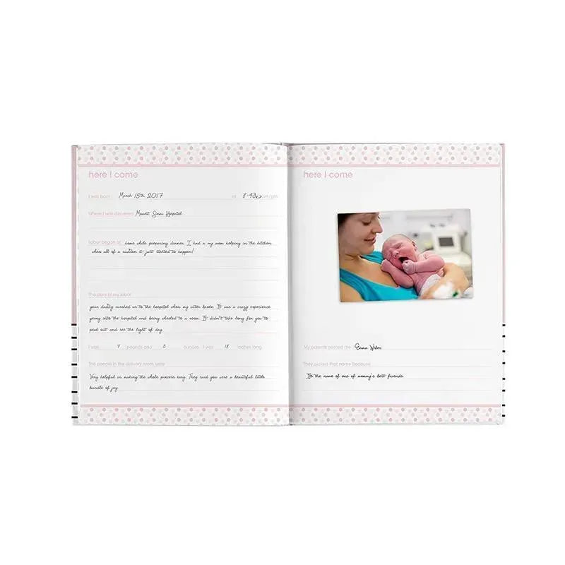 Pearhead Gold & Pink Baby 1st Year Memory Book Image 5