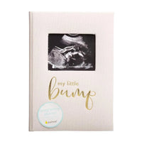 Pearhead - My Little Bump Linen Pregnancy Journal, Ivory Image 11