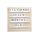 Pearhead - Natural Wood And Black Felt Classic Letter Board Set Image 1