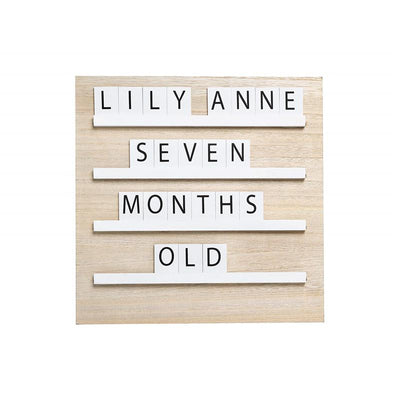 Pearhead - Natural Wood And Black Felt Classic Letter Board Set Image 1