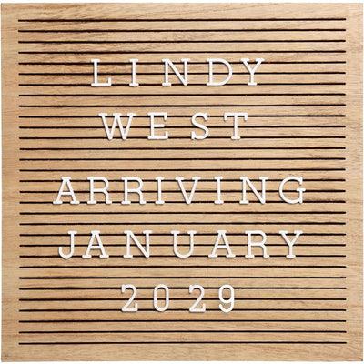 Pearhead - Natural Wood Letterboard Image 1