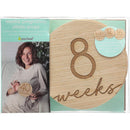 Pearhead Pregnancy Journey Wooden Weekly Milestone Markers Image 6