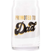 Pearhead - Promoted To Dad Beer Glass, Father's Day Gift Image 1