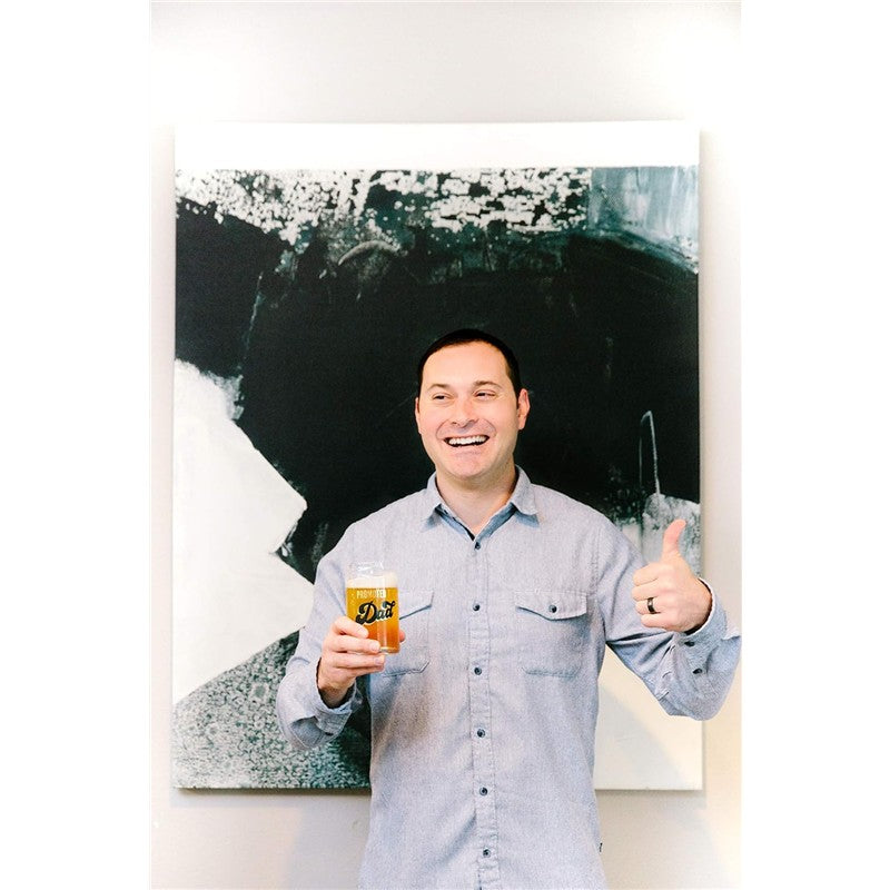 Pearhead Promoted to Dad Beer Glass Image 4