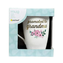 Pearhead Promoted to Grandma Mug, Pregnancy Announcement Gift for Grandma Mug, Floral Image 2