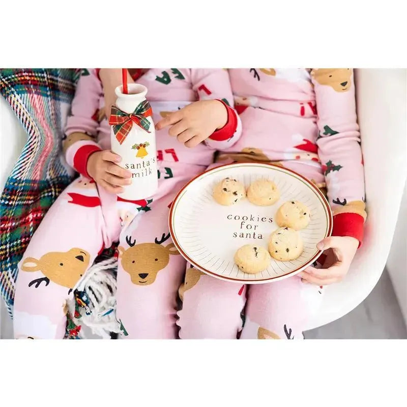 Pearhead - Santa Cookie Set, Cookies and Milk Christmas Décor, Cookie Plate Set for Santa Image 3
