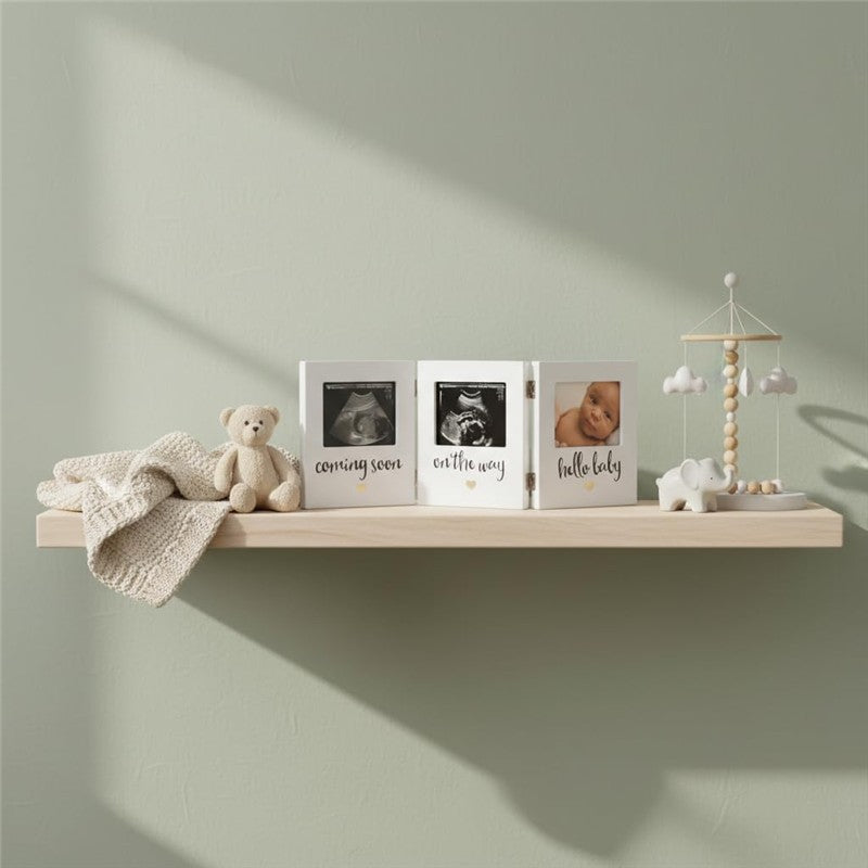 Pearhead Triple Sonogram Keepsake Photo Frame - White Image 8