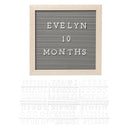 Pearhead - Wooden Letterboard Set, Gray Image 2