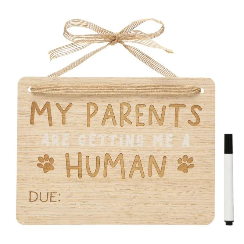 Pearhead - Wooden Pet Pregnancy Announcement Sign Image 5