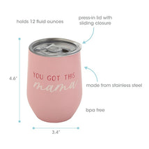 Pearhead You Got This Mama Wine Tumbler - Pink Image 2