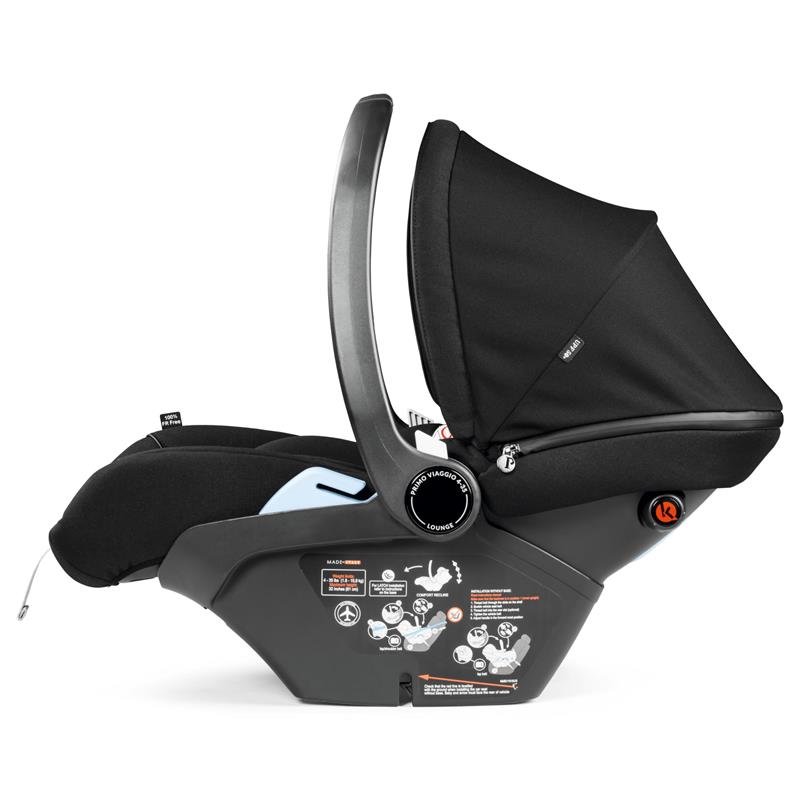 Peg Perego Primo Viaggio 4-35 Lounge - Reclining Rear Facing Infant Car Seat - Includes Base with Load Leg & Anti-Rebound Bar - for Babies 4 to 35  Image 4