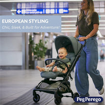 Peg Perego - Volo, Ultra Lightweight Carry On Compliant Travel Stroller, Blue Shine (Blue & Copper) Image 2