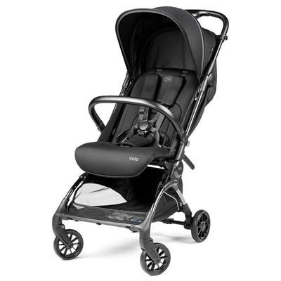 Peg Perego Volo Ultra Lightweight Carry On Compliant Travel Stroller, True Black Image 1