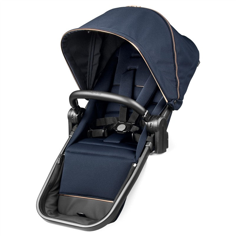 Peg Perego Ypsi – Compact Single to Double Stroller – Compatible with All Primo Viaggio Infant Car Seats & Ypsi Bassinets - Made in Italy - Blue Sh Image 2