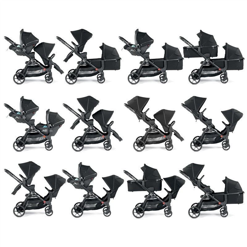 Peg Perego Ypsi New – Single to Double Stroller – True Black (Black) Image 5