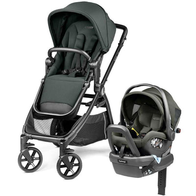 PEG YPSI + Primo Viaggio Nido Travel System in metal, featuring a sleek black frame, adjustable canopy, and comfortable seat.