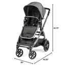 Peg Perego Ypsi Travel System in Vanilla Blend; features a stylish stroller with adjustable canopy, safety harness, and large wheels.