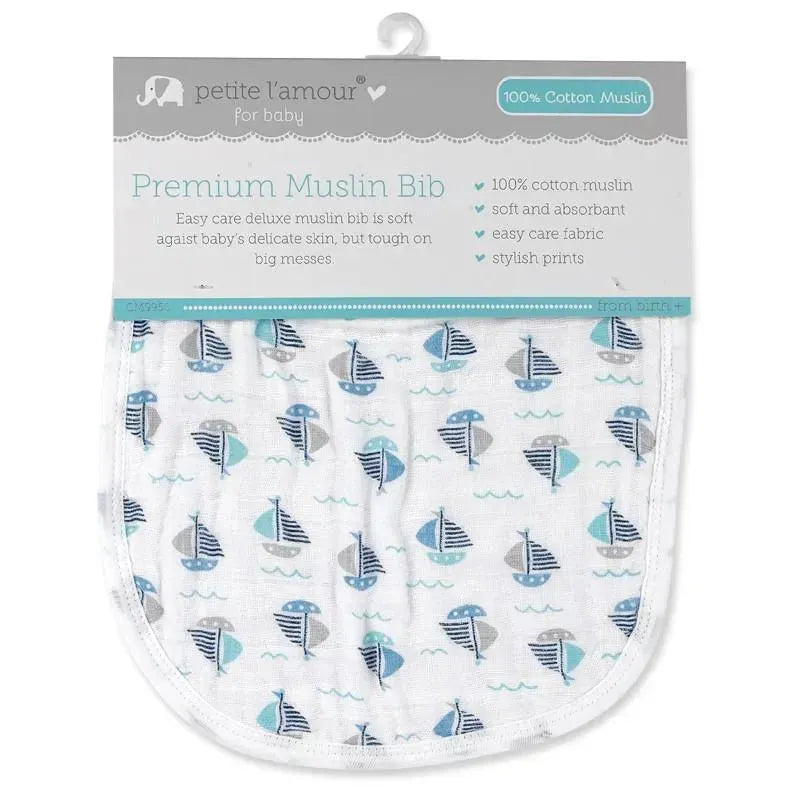 Petite L'Amour Muslin Bib - Colors May Vary Image 7