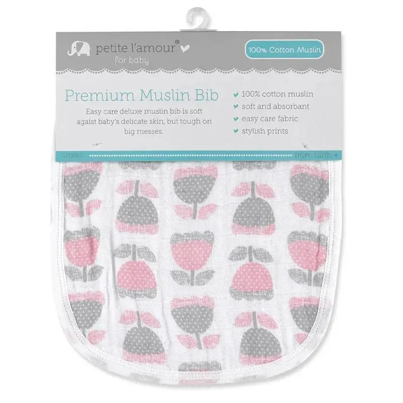 Petite L'Amour Muslin Bib - Colors May Vary Image 9