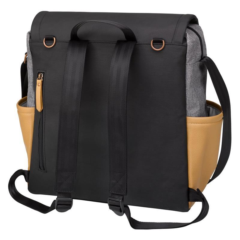 Petunia - Boxy Backpack Diaper Bag, Camel/Graphite Image 4