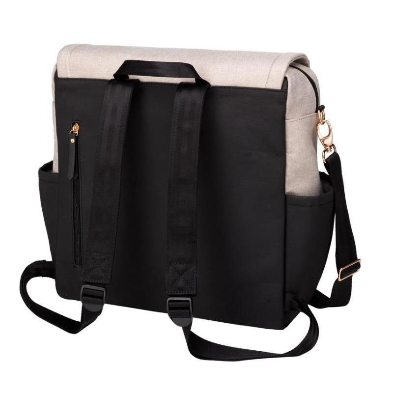 Petunia - Boxy Backpack diaper bag - Sand/Black Image 9