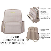 Petunia - Sync Backpack, Grey Matte Cable Stitch Image 2