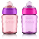 Avent - 2Pk My Easy Sippy Cup, Pink/Purple, 9Oz Image 1