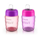 Avent - 2Pk My Easy Sippy Cup, Pink/Purple, 9Oz Image 5