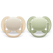 Phillips Avent - 2Pk Ultra Soft Pacifier, 0/6M, Mixed Colors Image 1