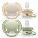 Phillips Avent - 2Pk Ultra Soft Pacifier, 0/6M, Mixed Colors Image 3