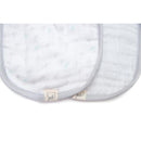 Piccolo Bambino 2pk Grey Muslin Bibs For Baby Boy Image 3