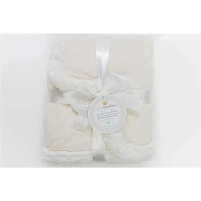 Piccolo Bambino Reversible Chamois Baby Blankets,Beige Image 1