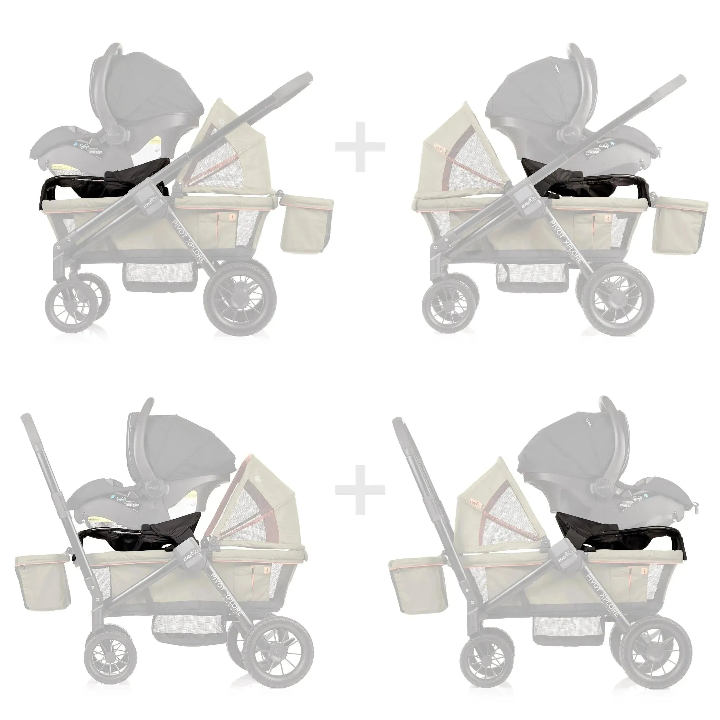 Pivot Xplore Stroller Wagon Infant Car Seat Adapter - MacroBaby