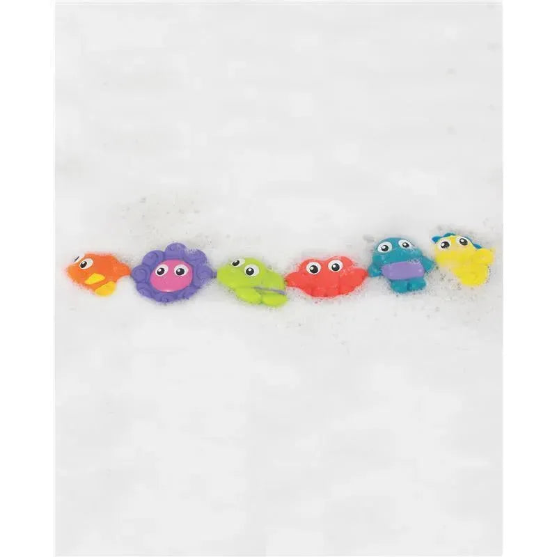 Playgro - Pop And Squirt Buddies (6Pcs) Bath Toy Image 2